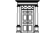 porta ingresso stile ionico